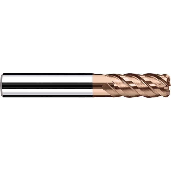 Fraisa - 8mm Diam 4 Flute Solid Carbide 0.5mm Corner Radius End Mill - Eagle Tool & Supply