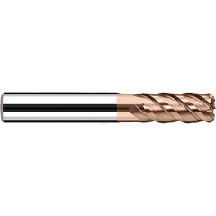Fraisa - 8mm Diam 4 Flute Solid Carbide 0.2mm Corner Radius End Mill - Eagle Tool & Supply