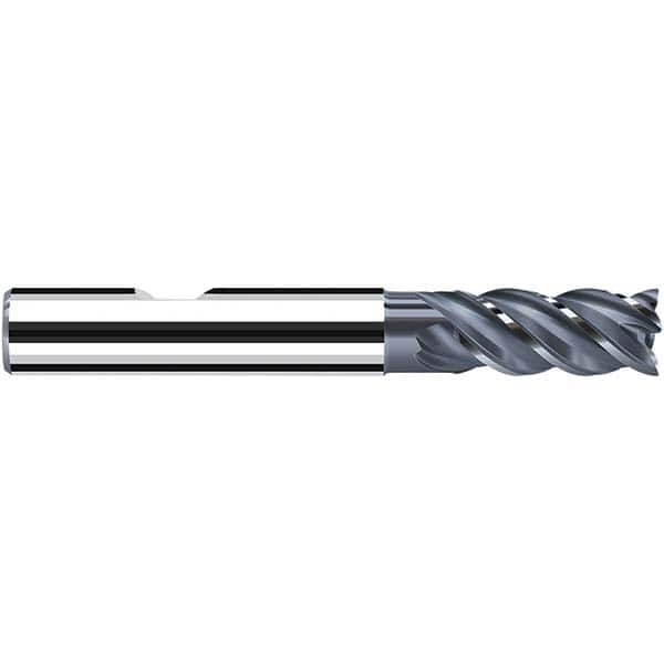 Fraisa - 5.5mm Diam 4 Flute Solid Carbide 0.1mm Corner Radius End Mill - Eagle Tool & Supply