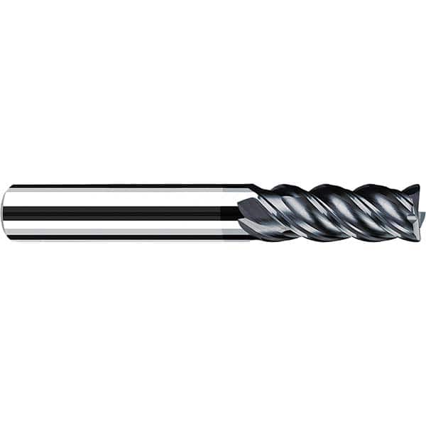 Fraisa - 1/4" Diam 4 Flute Solid Carbide 0.06" Corner Radius End Mill - Eagle Tool & Supply