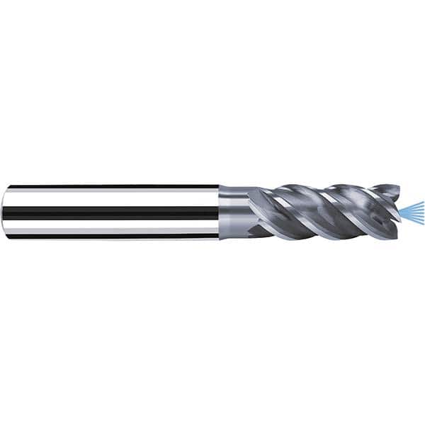 Fraisa - 3/8" Diam 4 Flute Solid Carbide 0.008" Corner Radius End Mill - Eagle Tool & Supply