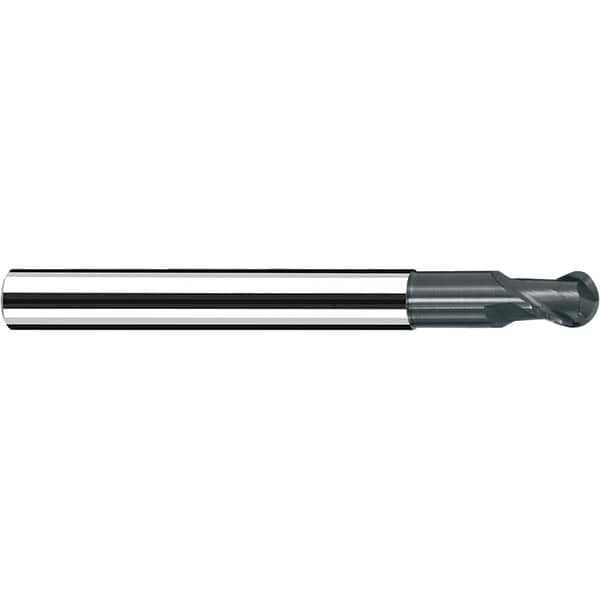 Fraisa - 3/8" Diam, 3/8" LOC, 2 Flute Solid Carbide Ball End Mill - Eagle Tool & Supply