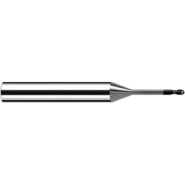 Fraisa - 4mm Diam, 4mm LOC, 2 Flute Solid Carbide Ball End Mill - Eagle Tool & Supply