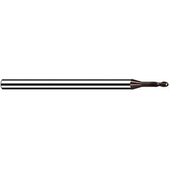 Fraisa - 1mm Diam, 1.2mm LOC, 2 Flute Solid Carbide Ball End Mill - Eagle Tool & Supply