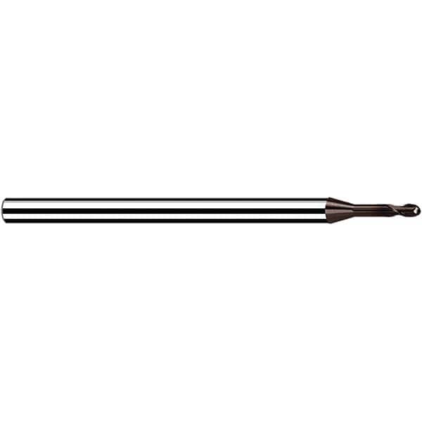 Fraisa - 1.5mm Diam, 1.8mm LOC, 2 Flute Solid Carbide Ball End Mill - Eagle Tool & Supply