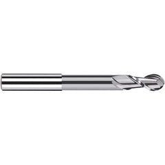 Fraisa - 8mm Diam, 16mm LOC, 2 Flute Solid Carbide Ball End Mill - Eagle Tool & Supply