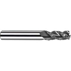 Fraisa - 1/2" Diam, 1-1/4" LOC, 3 Flute Solid Carbide Roughing Square End Mill - Eagle Tool & Supply
