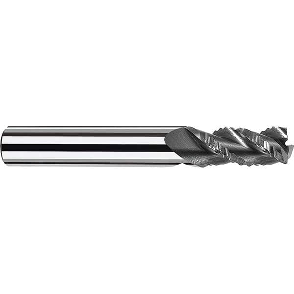 Fraisa - 1/2" Diam, 1-1/4" LOC, 3 Flute Solid Carbide Roughing Square End Mill - Eagle Tool & Supply