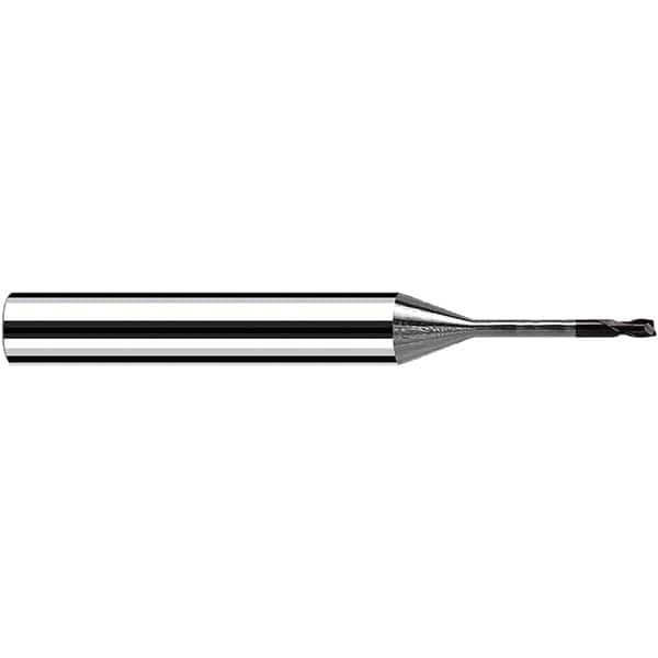 Fraisa - 0.4mm Diam 2 Flute Solid Carbide 0.05mm Corner Radius End Mill - Eagle Tool & Supply