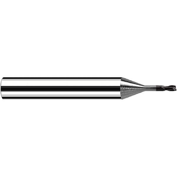 Fraisa - 0.6mm Diam 2 Flute Solid Carbide 0.05mm Corner Radius End Mill - Eagle Tool & Supply