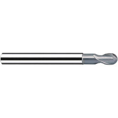 Fraisa - 12mm Diam, 13mm LOC, 2 Flute Solid Carbide Ball End Mill - Eagle Tool & Supply