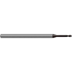Fraisa - 3mm Diam, 3.6mm LOC, 2 Flute Solid Carbide Ball End Mill - Eagle Tool & Supply