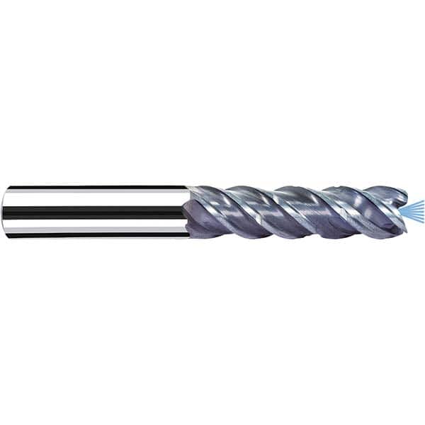 Fraisa - 3/8" Diam 4 Flute Solid Carbide 0.008" Corner Radius End Mill - Eagle Tool & Supply
