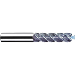 Fraisa - 3/8" Diam 4 Flute Solid Carbide 0.008" Corner Radius End Mill - Eagle Tool & Supply