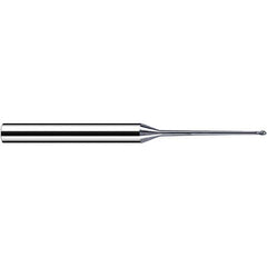 Fraisa - 1.5mm Diam, 1.2mm LOC, 2 Flute Solid Carbide Ball End Mill - Eagle Tool & Supply