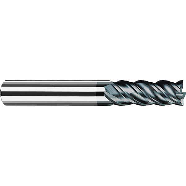 Fraisa - 1/4" Diam 4 Flute Solid Carbide 0.02" Corner Radius End Mill - Eagle Tool & Supply