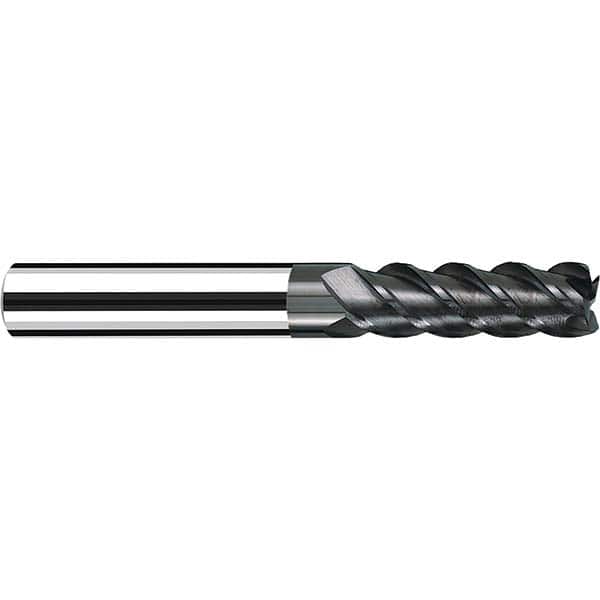 Fraisa - 3/8, 1-1/2" LOC, 3/8" Shank Diam, 4" OAL, 4 Flute Solid Carbide Square End Mill - Eagle Tool & Supply