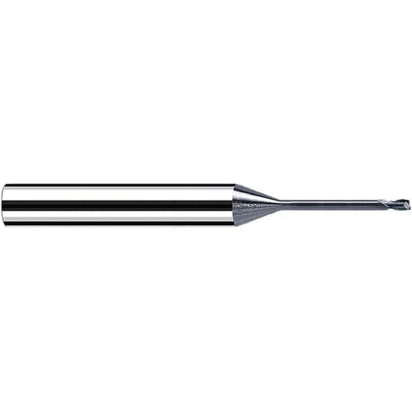 Fraisa - 1mm, 6mm LOC, 61mm OAL, 2 Flute Solid Carbide Square End Mill - Eagle Tool & Supply