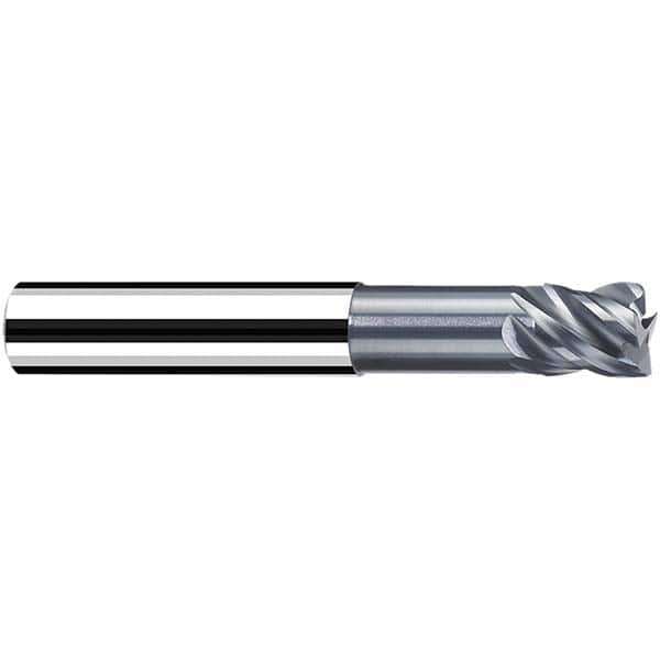 Fraisa - 12mm Diam 4 Flute Solid Carbide 0.5mm Corner Radius End Mill - Eagle Tool & Supply