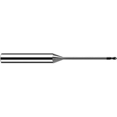 Fraisa - 1mm Diam, 6mm LOC, 2 Flute Solid Carbide Ball End Mill - Eagle Tool & Supply