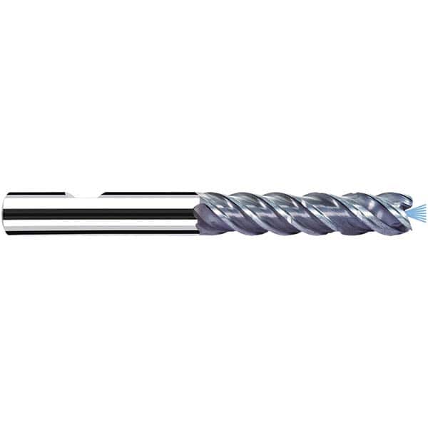 Fraisa - 6mm Diam 4 Flute Solid Carbide 0.1mm Corner Radius End Mill - Eagle Tool & Supply