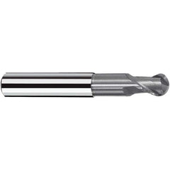 Fraisa - 5mm Diam, 6mm LOC, 2 Flute Solid Carbide Ball End Mill - Eagle Tool & Supply