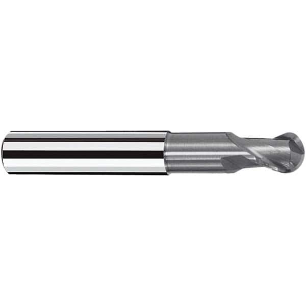 Fraisa - 12mm Diam, 13mm LOC, 2 Flute Solid Carbide Ball End Mill - Eagle Tool & Supply
