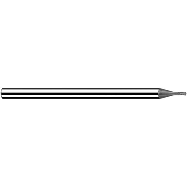 Fraisa - 0.8mm, 0.96mm LOC, 40mm OAL, 3 Flute Solid Carbide Square End Mill - Eagle Tool & Supply