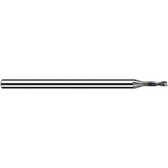 Fraisa - 1mm Diam 2 Flute Solid Carbide 0.2mm Corner Radius End Mill - Eagle Tool & Supply