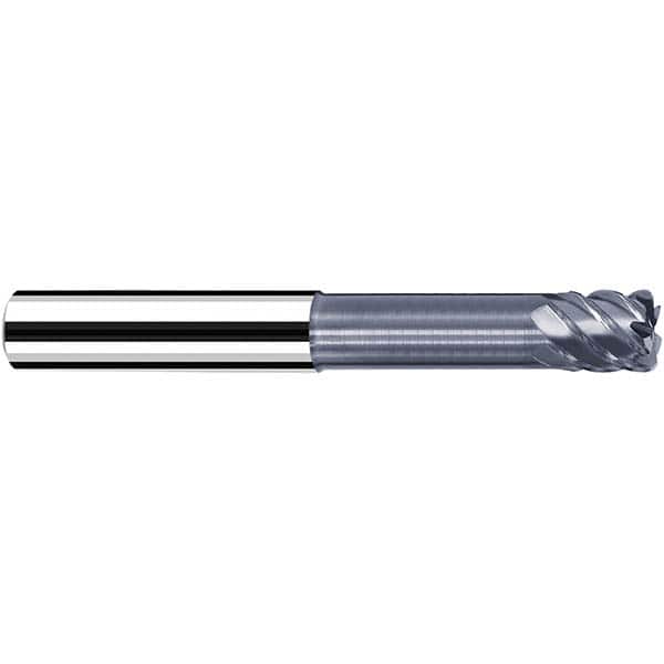 Fraisa - 8mm Diam 4 Flute Solid Carbide 1mm Corner Radius End Mill - Eagle Tool & Supply