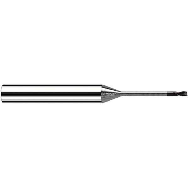 Fraisa - 0.8mm Diam 2 Flute Solid Carbide 0.05mm Corner Radius End Mill - Eagle Tool & Supply