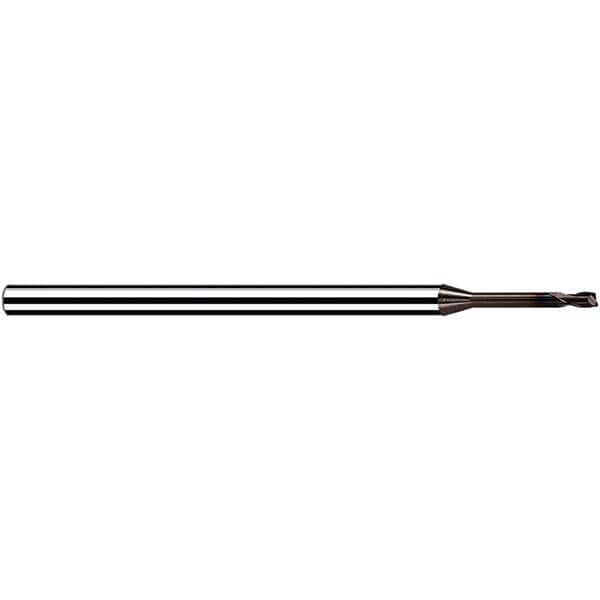 Fraisa - 1mm Diam 2 Flute Solid Carbide 0.2mm Corner Radius End Mill - Eagle Tool & Supply
