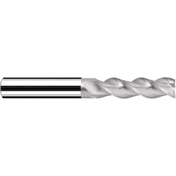 Fraisa - 1/2, 1-1/2" LOC, 1/2" Shank Diam, 4" OAL, 3 Flute Solid Carbide Square End Mill - Eagle Tool & Supply