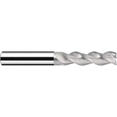 Fraisa - 3/8, 1-1/8" LOC, 3/8" Shank Diam, 3" OAL, 3 Flute Solid Carbide Square End Mill - Eagle Tool & Supply