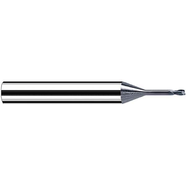 Fraisa - 2.5mm, 2.5mm LOC, 61mm OAL, 2 Flute Solid Carbide Square End Mill - Eagle Tool & Supply