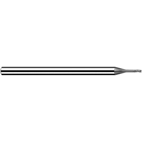 Fraisa - 3mm, 3.6mm LOC, 60mm OAL, 3 Flute Solid Carbide Square End Mill - Eagle Tool & Supply