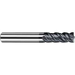Fraisa - 1/4, 5/8" LOC, 1/4" Shank Diam, 2-1/4" OAL, 4 Flute Solid Carbide Square End Mill - Eagle Tool & Supply