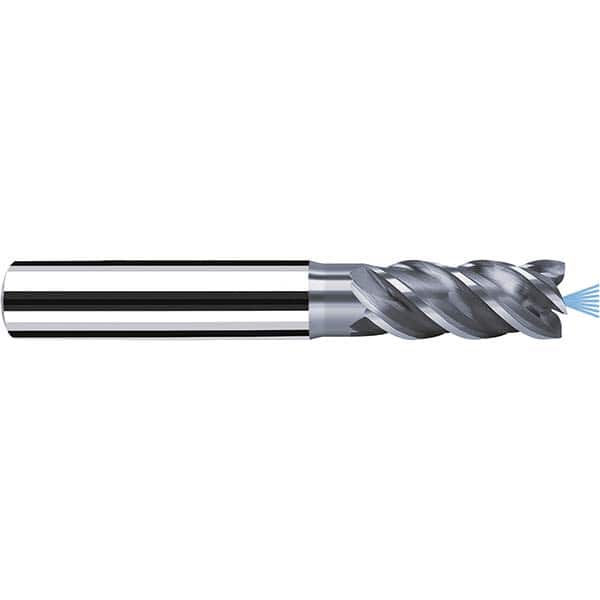 Fraisa - 1/4" Diam 4 Flute Solid Carbide 0.006" Corner Radius End Mill - Eagle Tool & Supply