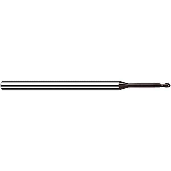 Fraisa - 3mm Diam, 3.6mm LOC, 2 Flute Solid Carbide Ball End Mill - Eagle Tool & Supply