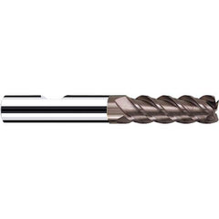 Fraisa - 5/8, 2-1/2" LOC, 5/8" Shank Diam, 5" OAL, 4 Flute Solid Carbide Square End Mill - Eagle Tool & Supply