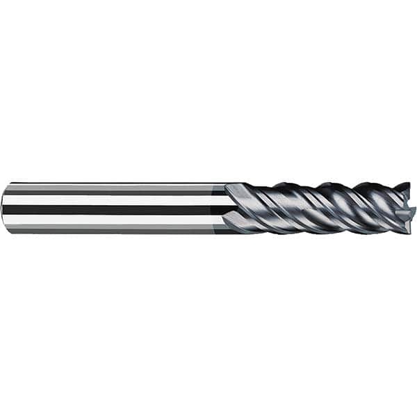 Fraisa - 3/8, 1-1/8" LOC, 3/8" Shank Diam, 3" OAL, 4 Flute Solid Carbide Square End Mill - Eagle Tool & Supply