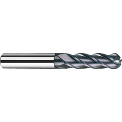 Fraisa - 1/16" Diam, 1/2" LOC, 4 Flute Solid Carbide Ball End Mill - Eagle Tool & Supply