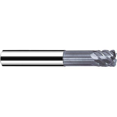 Fraisa - 1/8" Diam 4 Flute Solid Carbide 0.01" Corner Radius End Mill - Eagle Tool & Supply