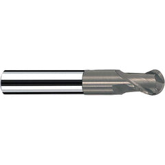 Fraisa - 1/8" Diam, 1/8" LOC, 2 Flute Solid Carbide Ball End Mill - Eagle Tool & Supply