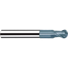 Fraisa - 3/8" Diam, 3/8" LOC, 2 Flute Solid Carbide Ball End Mill - Eagle Tool & Supply