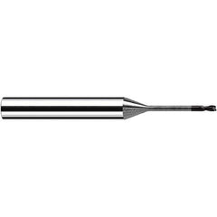 Fraisa - 0.5mm Diam 2 Flute Solid Carbide 0.05mm Corner Radius End Mill - Eagle Tool & Supply