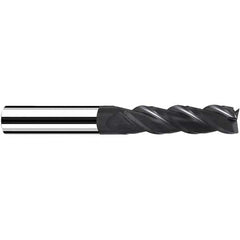 Fraisa - 5mm Diam 3 Flute Solid Carbide 0.3mm Corner Radius End Mill - Eagle Tool & Supply