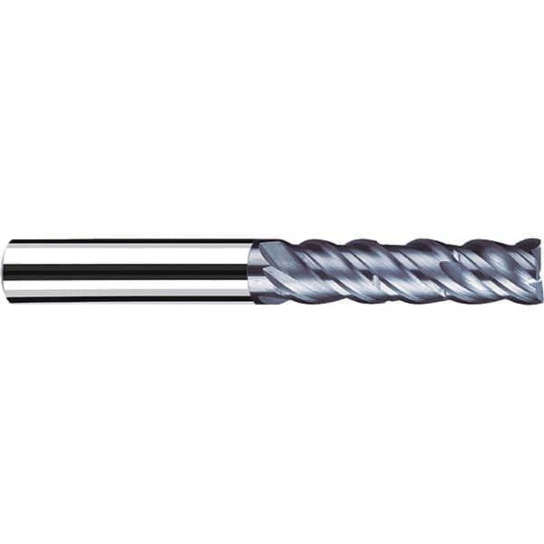 Fraisa - 3/8, 1-1/8" LOC, 3/8" Shank Diam, 3" OAL, 4 Flute Solid Carbide Square End Mill - Eagle Tool & Supply