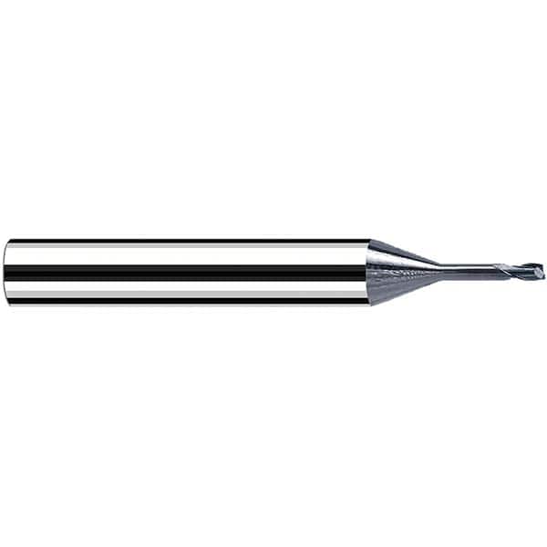 Fraisa - 1mm, 6mm LOC, 57mm OAL, 2 Flute Solid Carbide Square End Mill - Eagle Tool & Supply