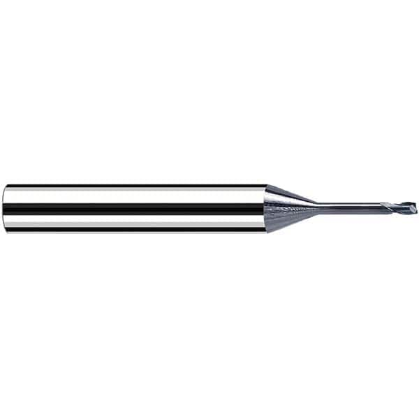 Fraisa - 1mm, 6mm LOC, 57mm OAL, 2 Flute Solid Carbide Square End Mill - Eagle Tool & Supply